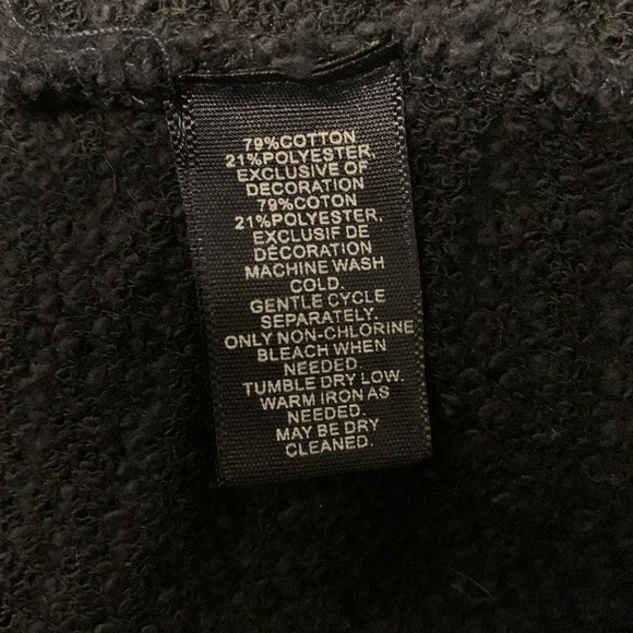 SAKS FIFTH AVENUE DARLING DARK NAVY BLUE TEXTURED LONG SLEEVE SWEATER TOP - Picture 8 of 9